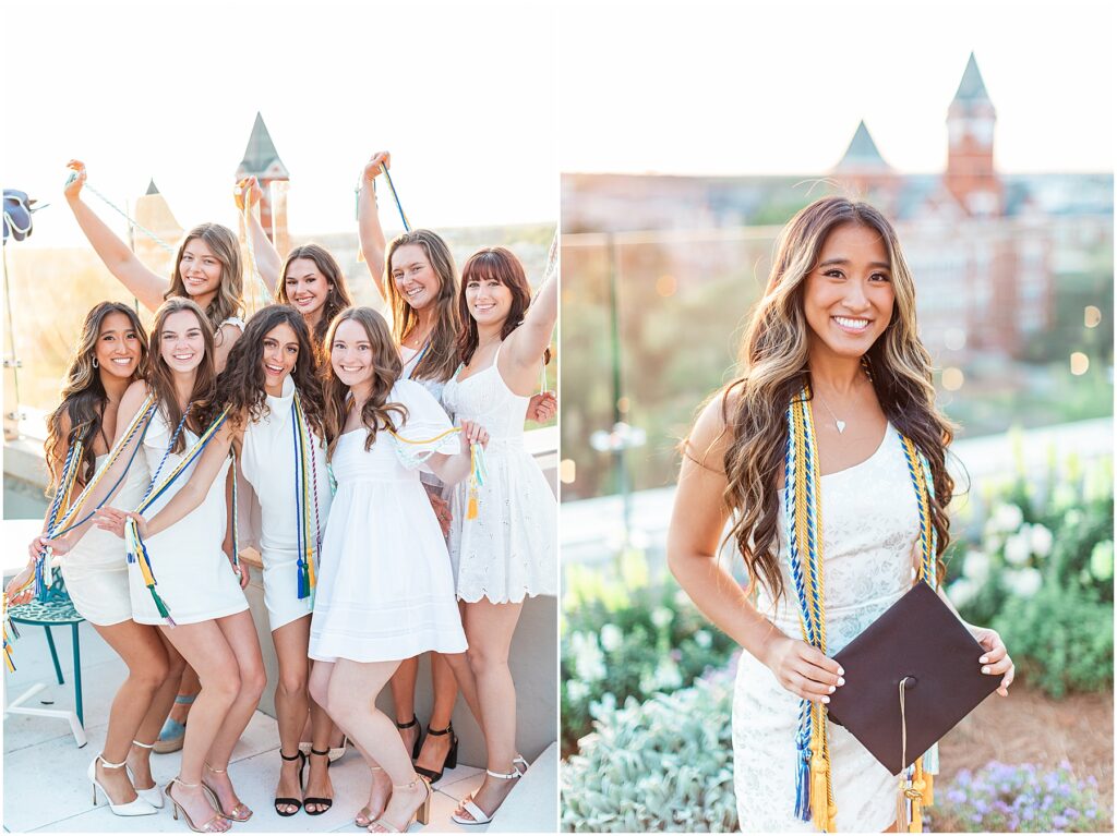 grad pictures laurel hotel rooftop auburn alabama