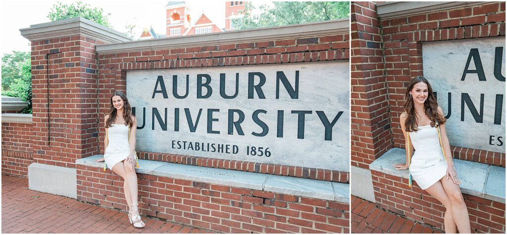 Auburn university sign samford lawn