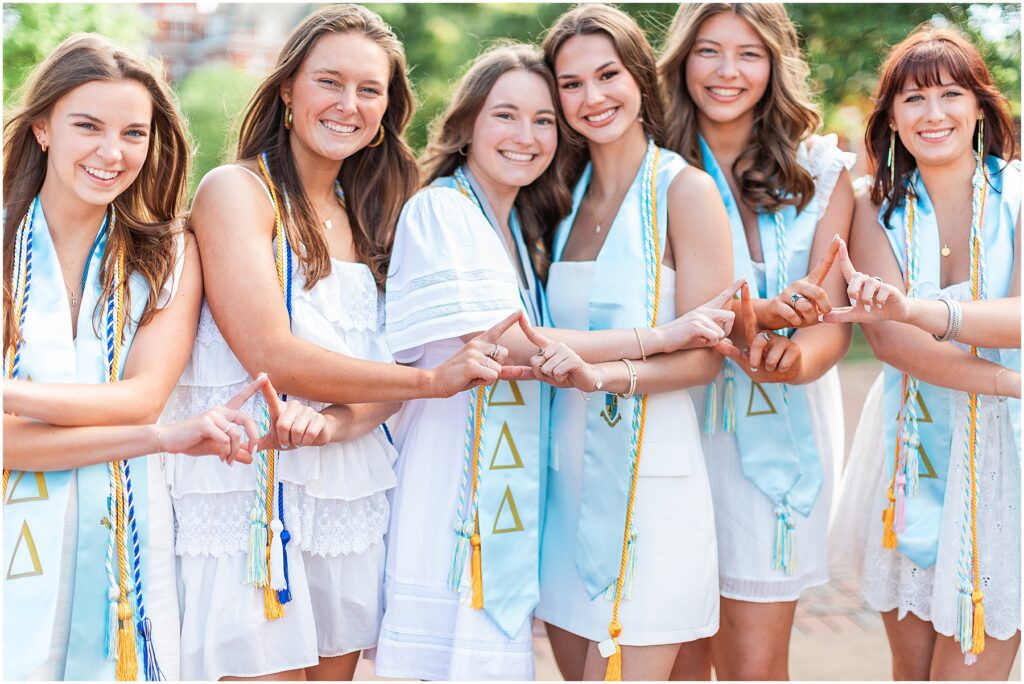 auburn university grad photographer group session tri delta