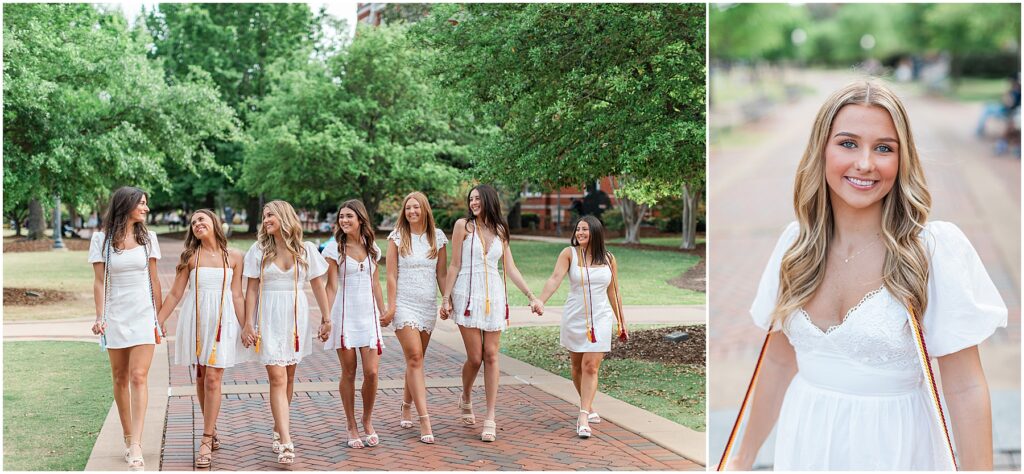 auburn university grad pictures group session