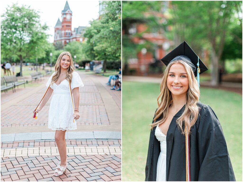 graduation senior portraits auburn university campus