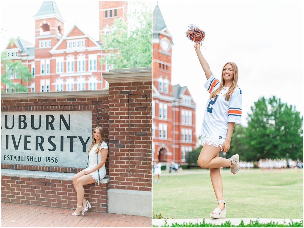 auburn university grad photographer group session samford lawn shaker